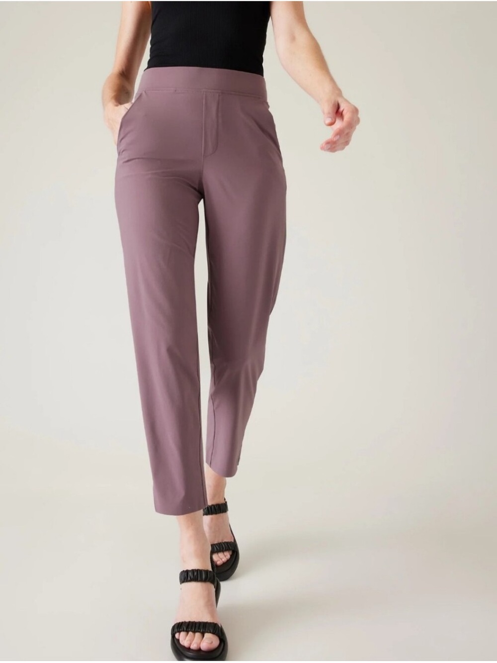 Athleta Brooklyn Ankle Pant in Damask Mauve Size 4